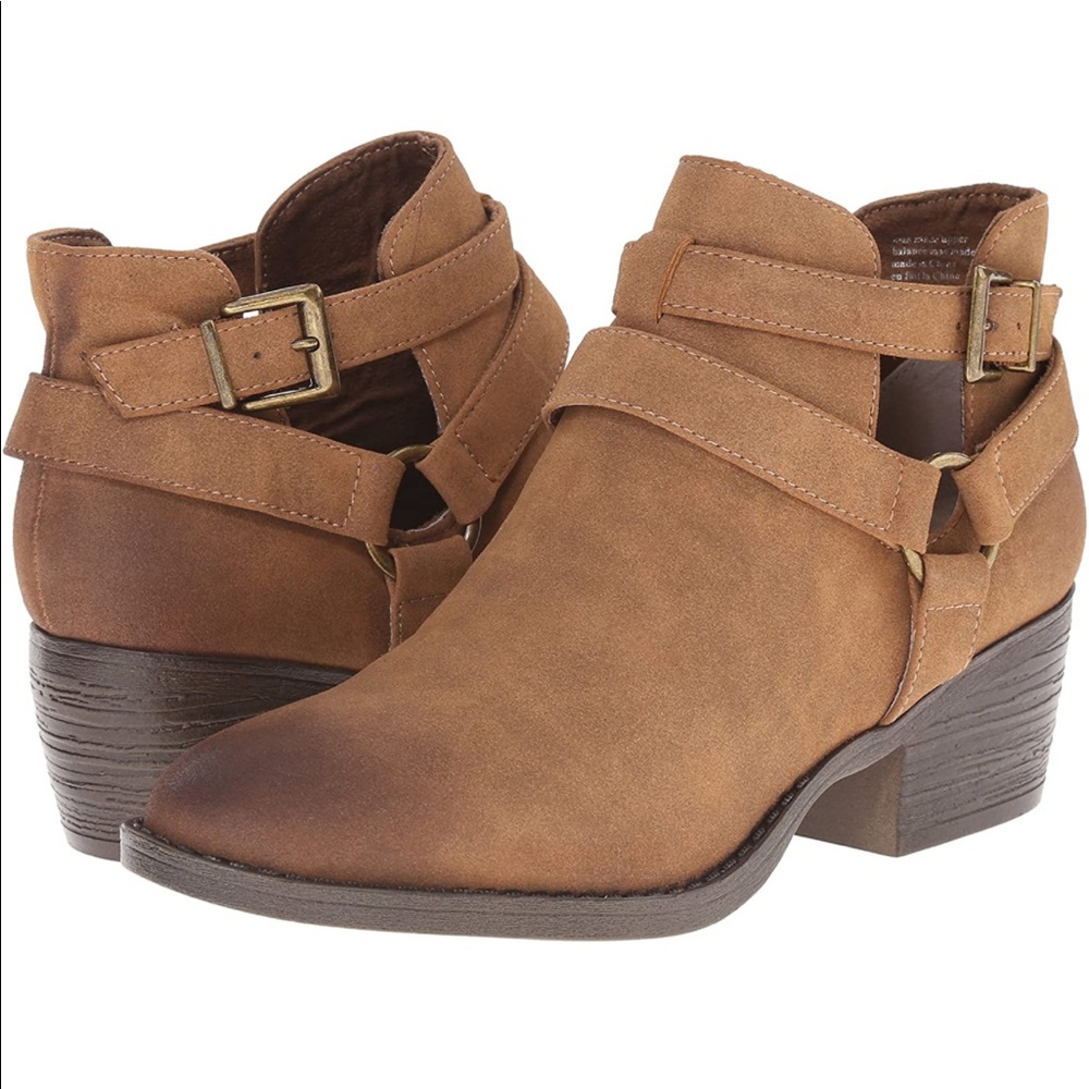 BC Footwear Communal Tan Vegan Bootie, 7.5